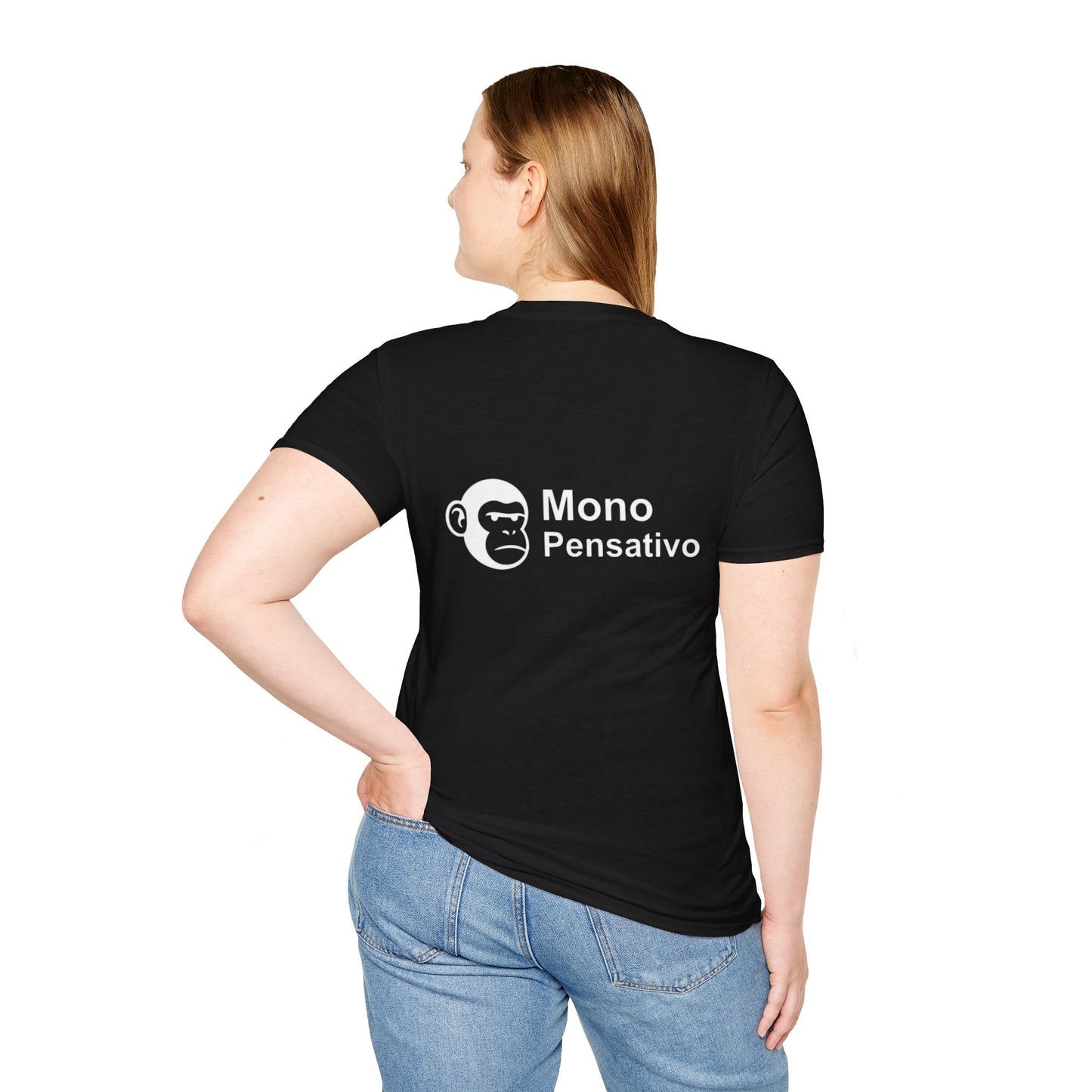 “Reflexión Urbana” – Camiseta Inspiradora - Mono Pensativo Shirt