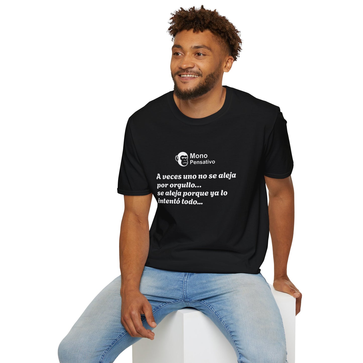 “Reflexión Urbana” – Camiseta Inspiradora - Mono Pensativo Shirt