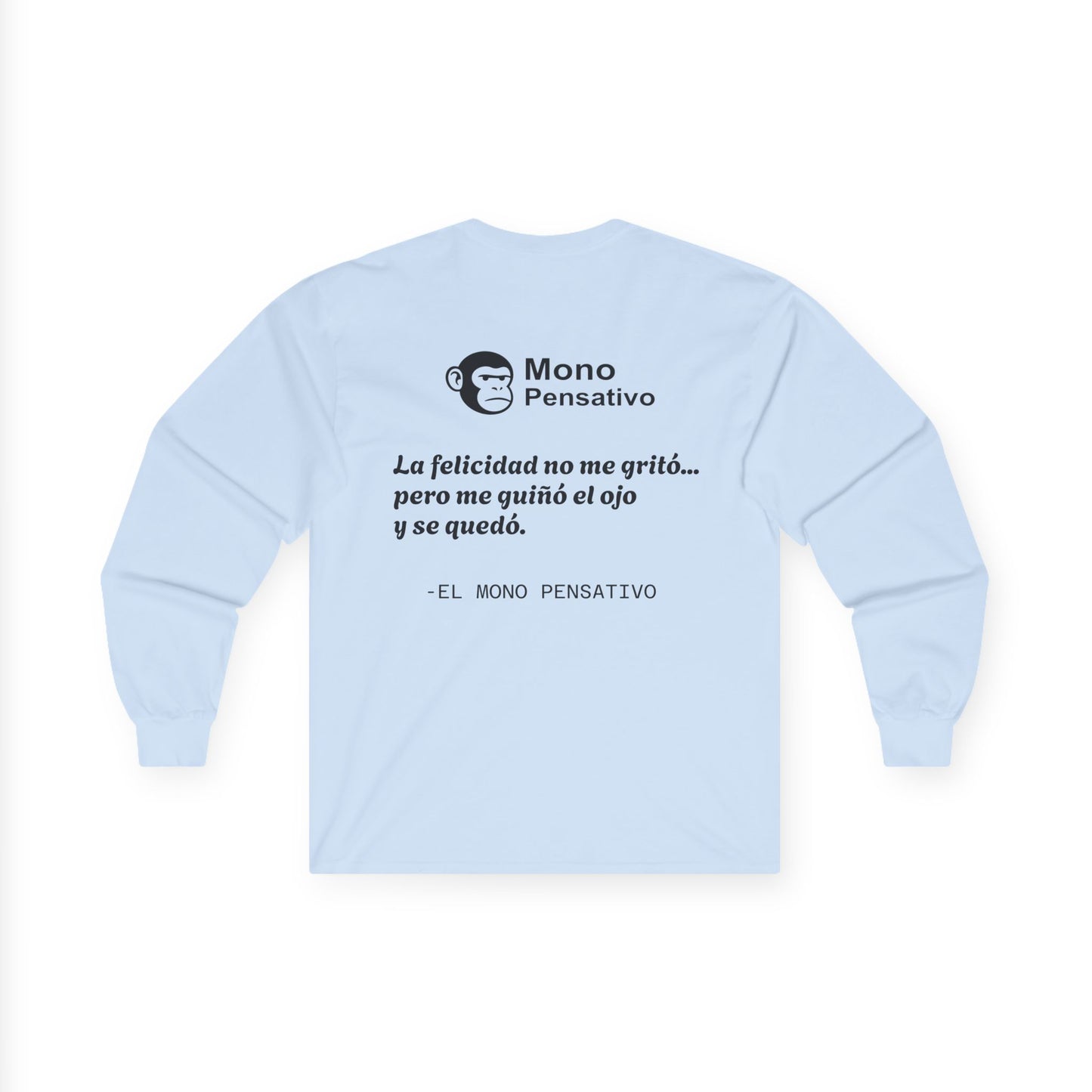 👕“Lo Que Callas, Se Nota – Edición Manga Larga” – Tee Unisex del Mono Pensativo