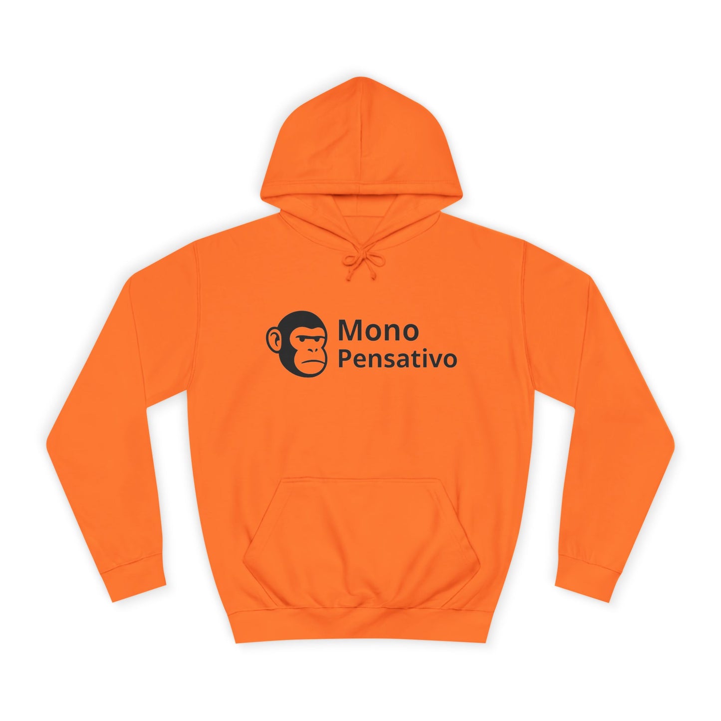 🧥 Hoodie “Modo Pensativo” – Edición Logo - Mono Pensativo