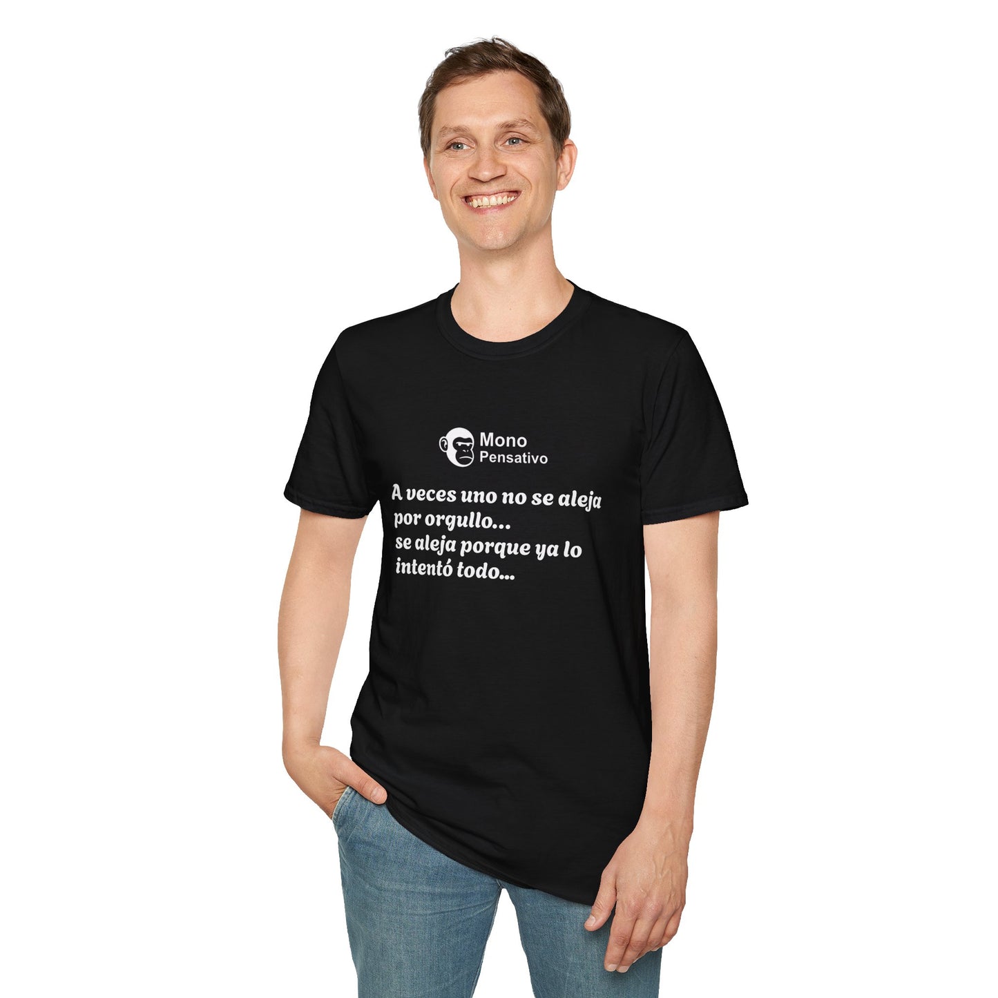 “Reflexión Urbana” – Camiseta Inspiradora - Mono Pensativo Shirt