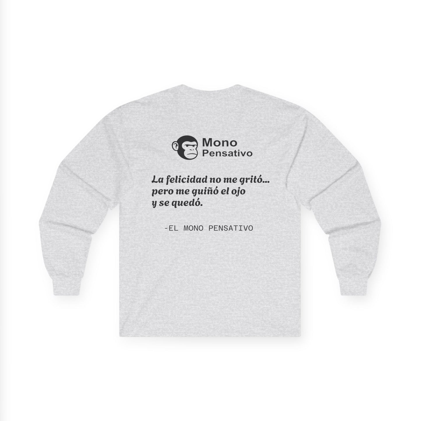 👕“Lo Que Callas, Se Nota – Edición Manga Larga” – Tee Unisex del Mono Pensativo