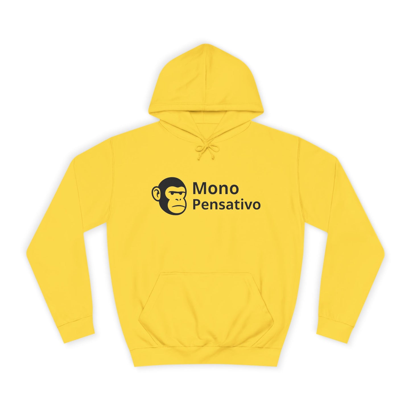 🧥 Hoodie “Modo Pensativo” – Edición Logo - Mono Pensativo
