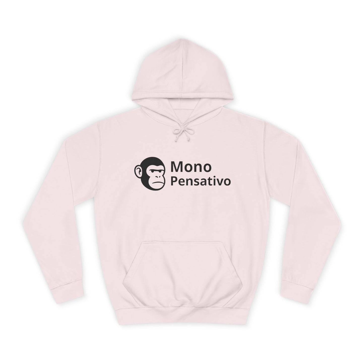 🧥 Hoodie “Modo Pensativo” – Edición Logo - Mono Pensativo