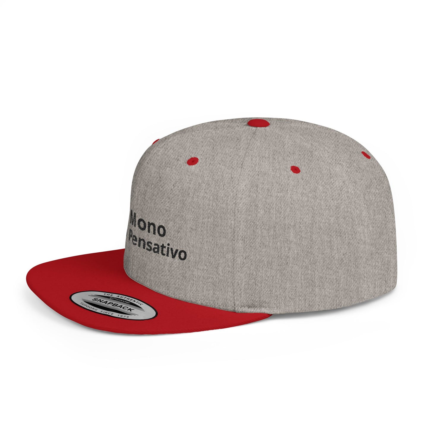 “Logo que dice más que mil frases.” Snapback Cap - El Mono Pensativo Hat for Everyday Wear