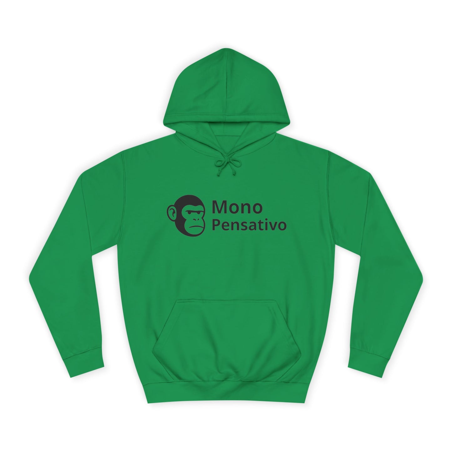 🧥 Hoodie “Modo Pensativo” – Edición Logo - Mono Pensativo