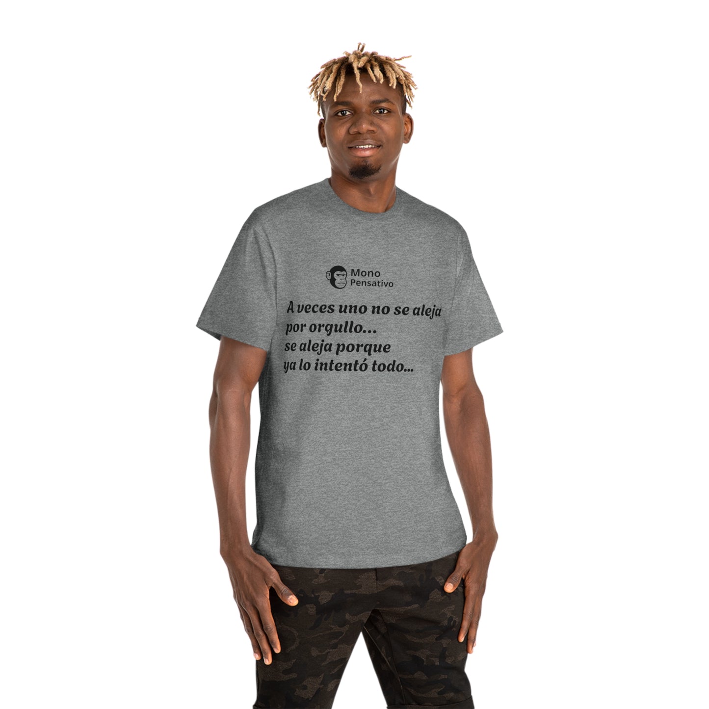 Estilo con Mensaje – Edición Hammer™ T-shirt - Mono Pensativo Design
