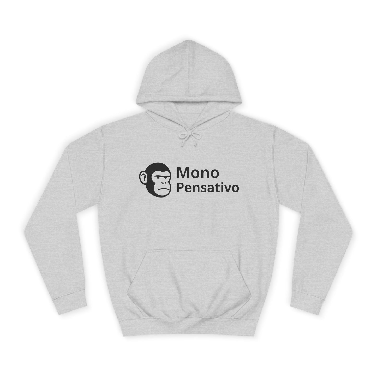 🧥 Hoodie “Modo Pensativo” – Edición Logo - Mono Pensativo