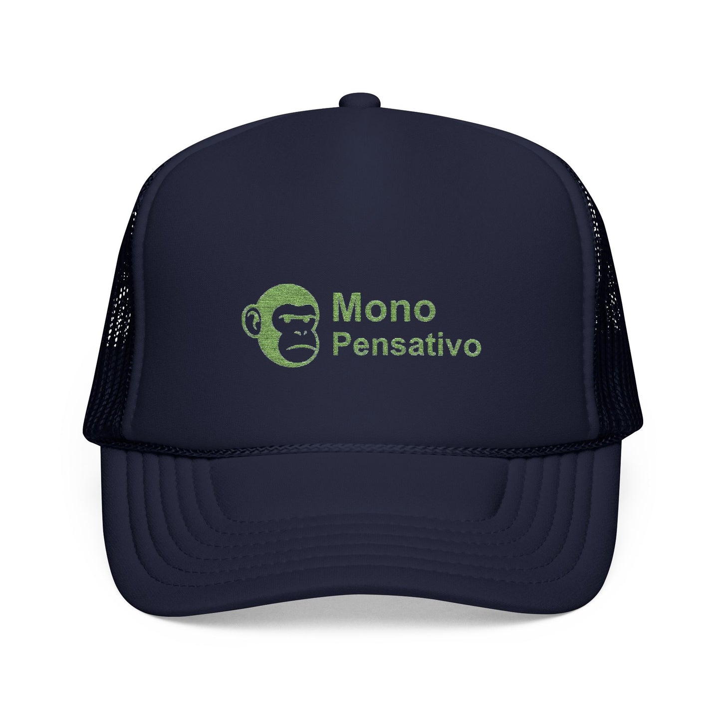 Reflexión con Ventilación Embroidered , Mono Pensativo Unique Gift for Friends, Stylish Summer Accessory, Unisex Hat