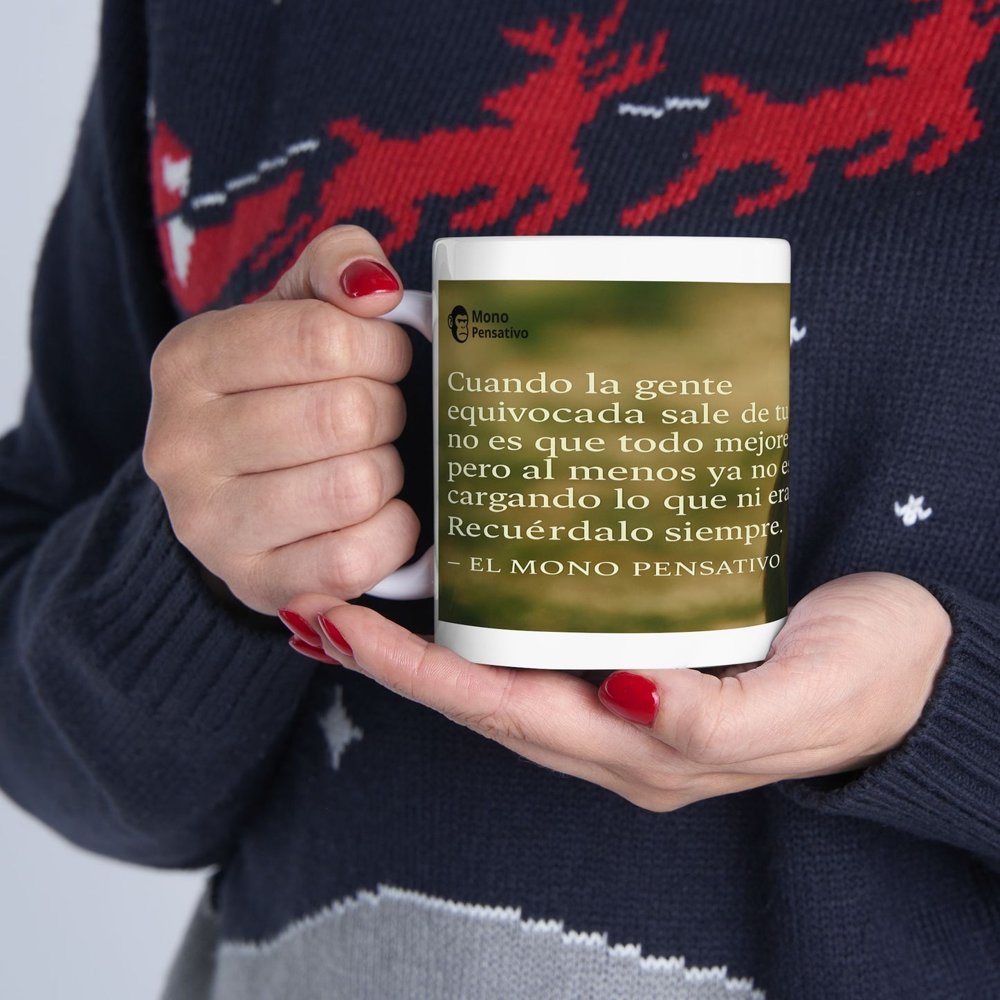"Taza de los que ya entendieron"- 11oz Taza Del Mono Pensativo