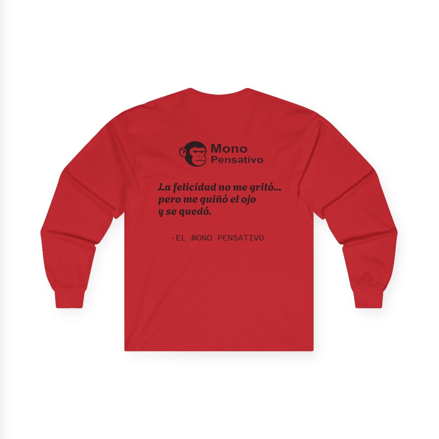 👕“Lo Que Callas, Se Nota – Edición Manga Larga” – Tee Unisex del Mono Pensativo