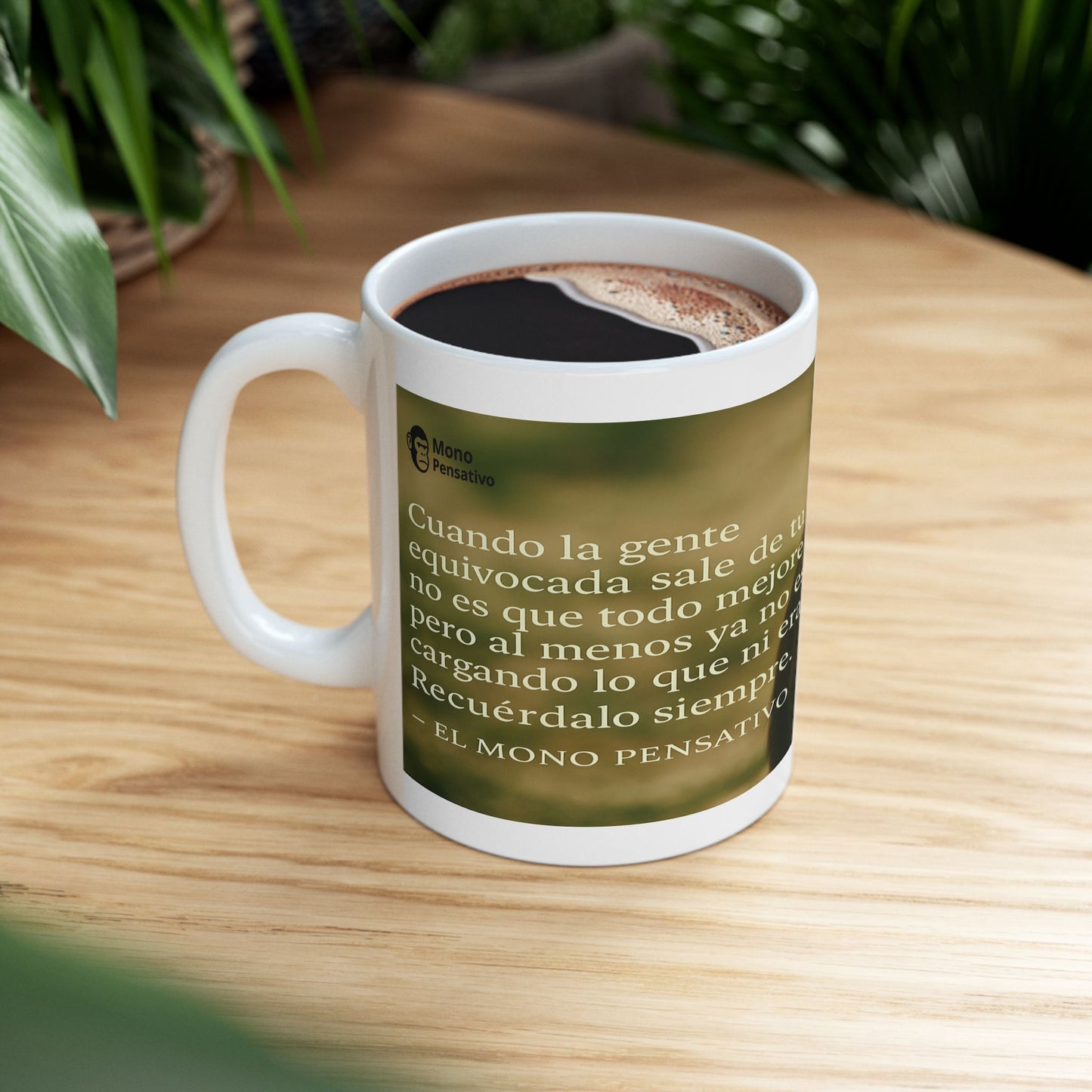 "Taza de los que ya entendieron"- 11oz Taza Del Mono Pensativo