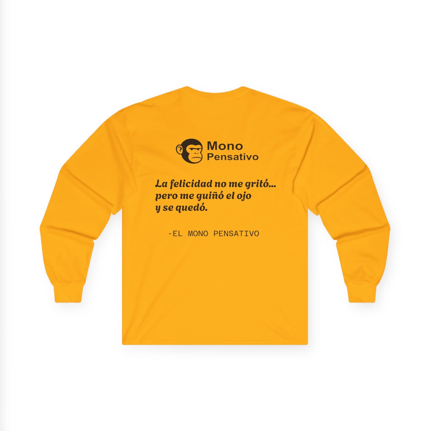 👕“Lo Que Callas, Se Nota – Edición Manga Larga” – Tee Unisex del Mono Pensativo