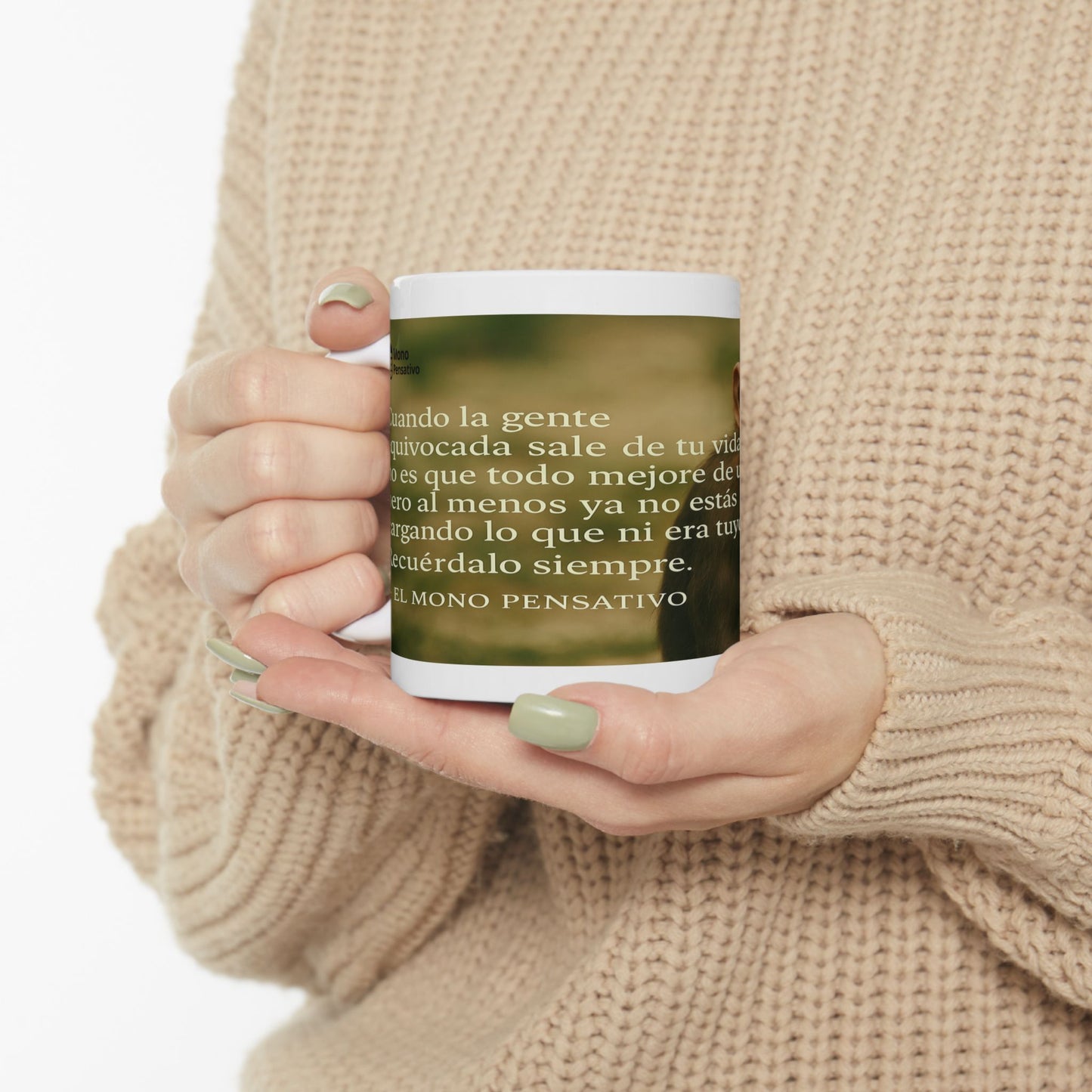 "Taza de los que ya entendieron"- 11oz Taza Del Mono Pensativo