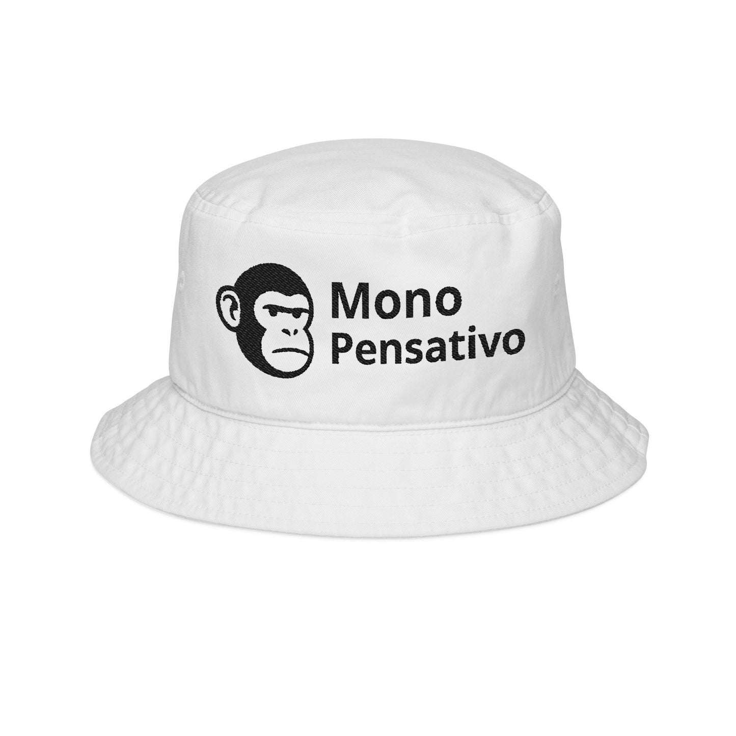 Pensar Bajo el Sol Embroidered Bucket Hat – Mono Pensativo Bucket Hat