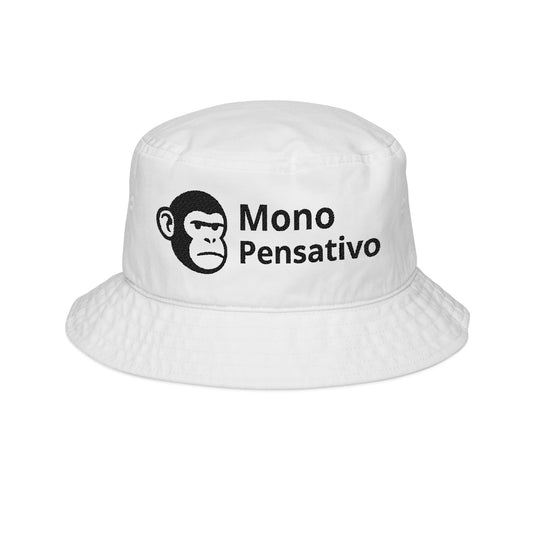 Pensar Bajo el Sol Embroidered Bucket Hat – Mono Pensativo Bucket Hat