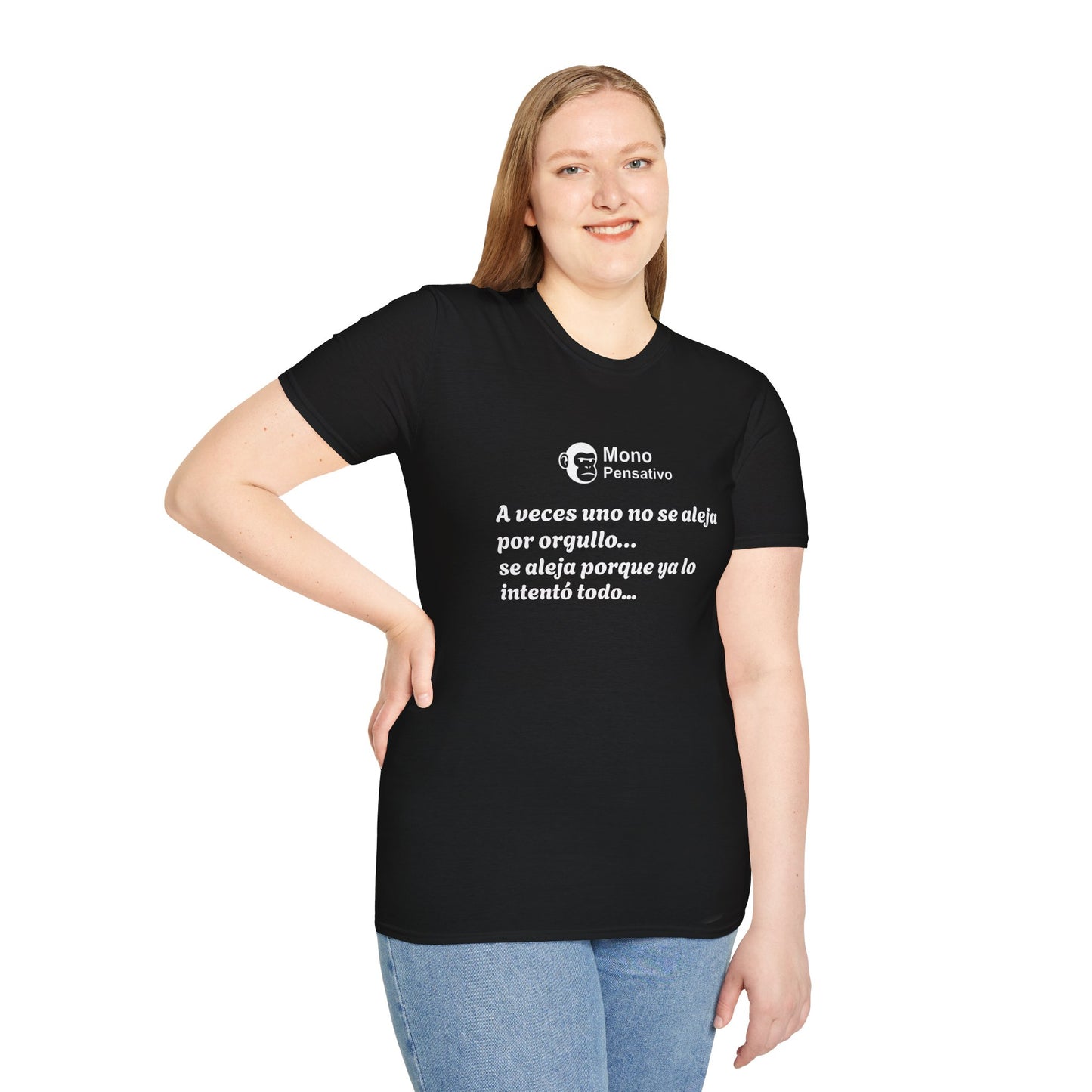 “Reflexión Urbana” – Camiseta Inspiradora - Mono Pensativo Shirt