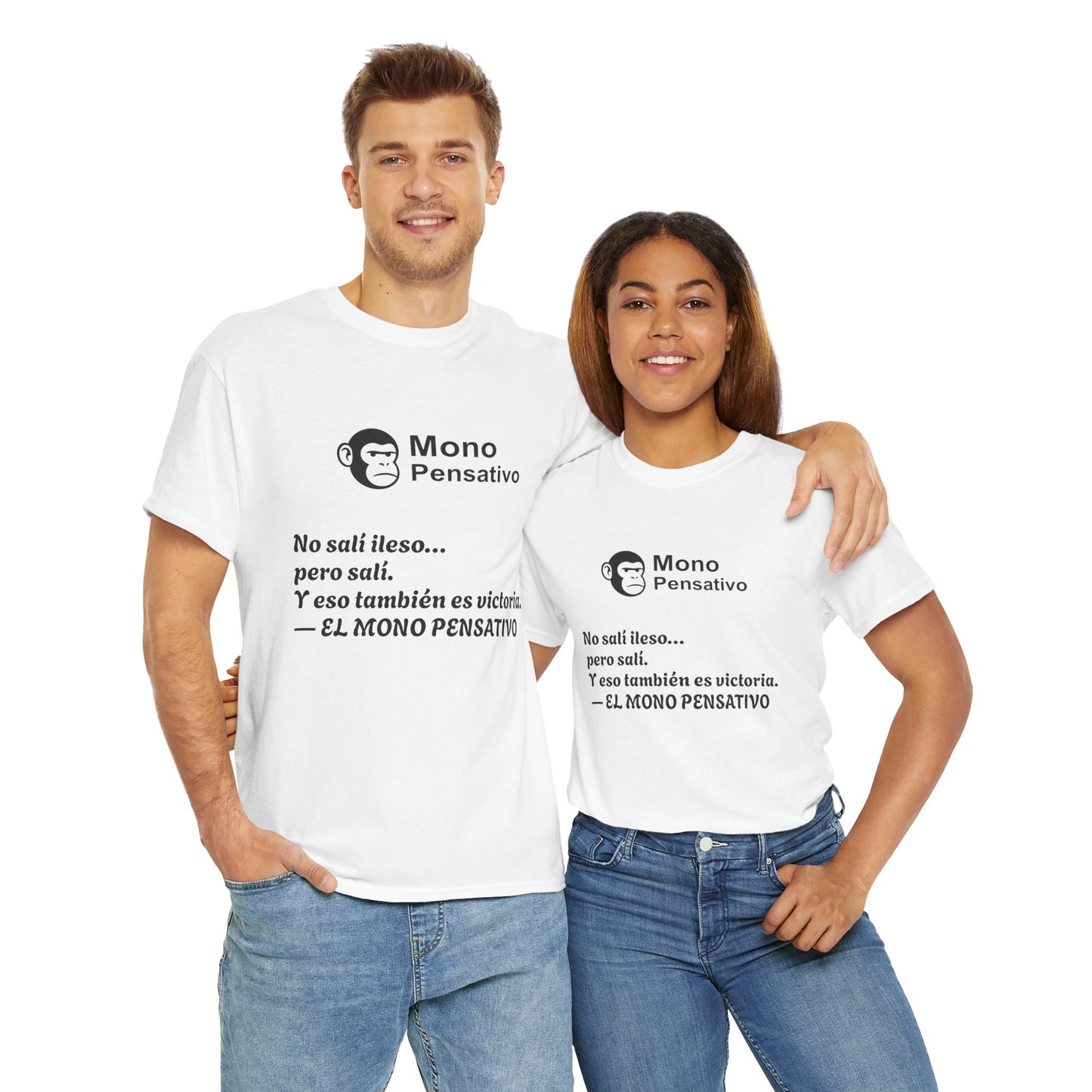 🐒Tee Motivacional Unisex | Ropa con Mensaje y Estilo – Ropa con Sentido –El Mono Pensativo