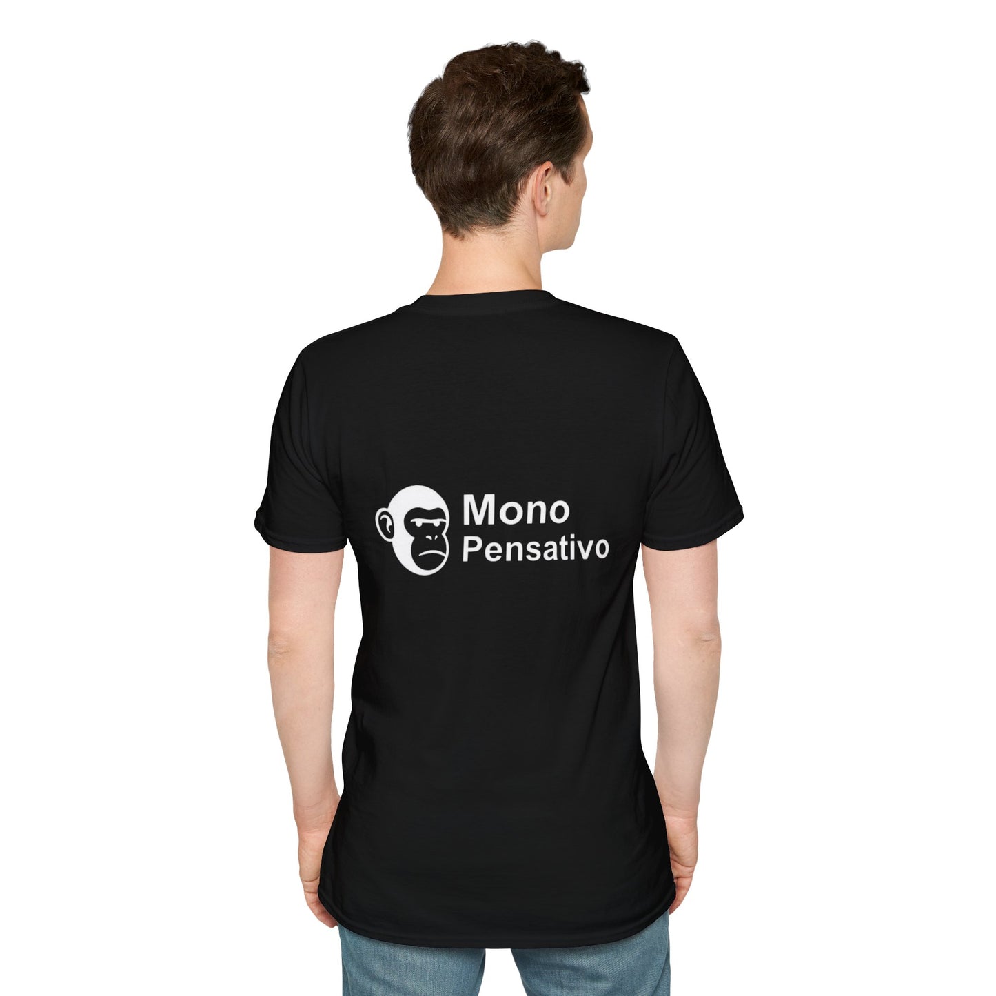 “Reflexión Urbana” – Camiseta Inspiradora - Mono Pensativo Shirt