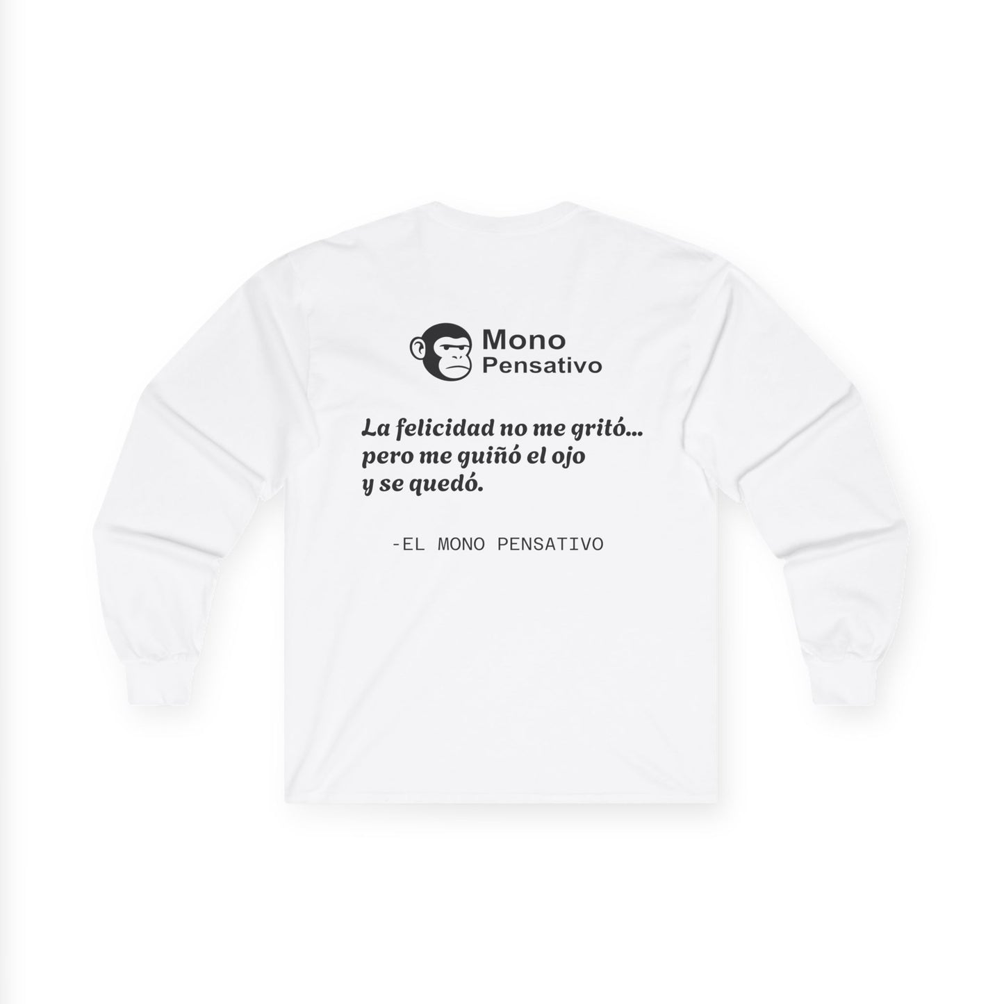 👕“Lo Que Callas, Se Nota – Edición Manga Larga” – Tee Unisex del Mono Pensativo