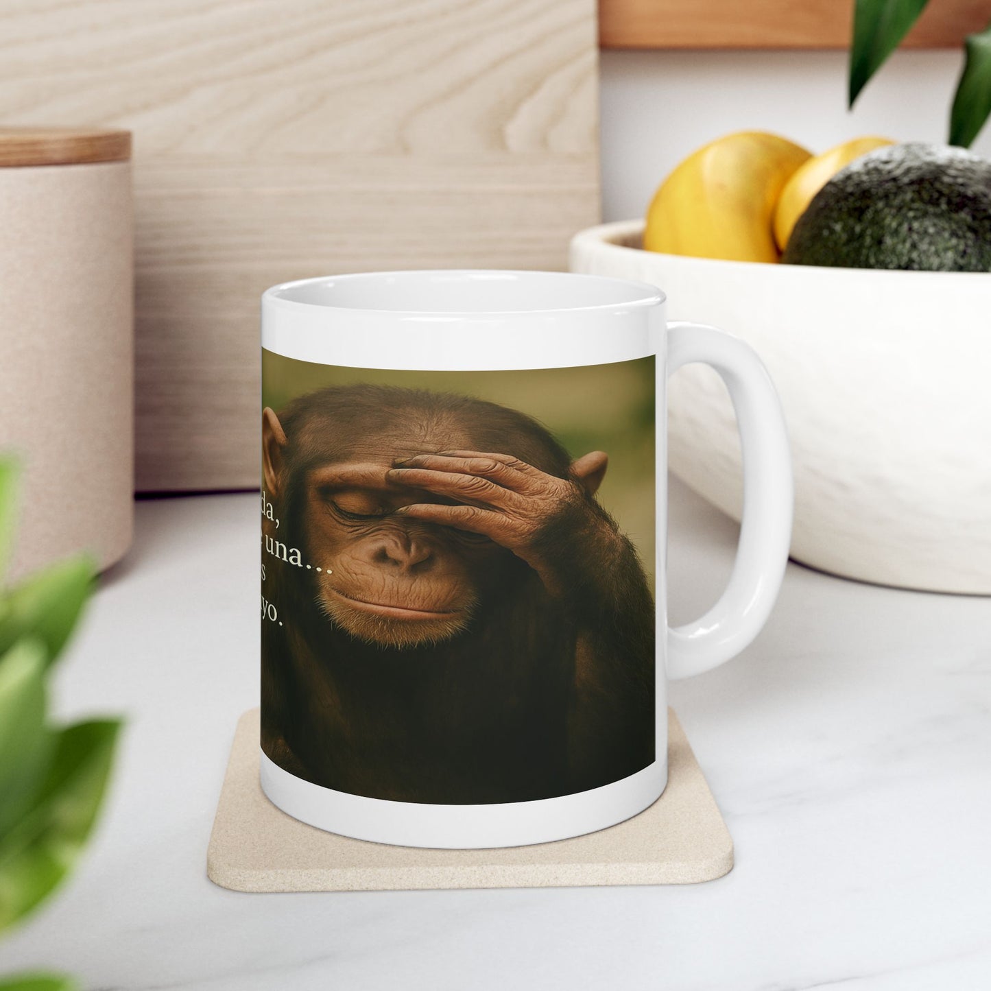 "Taza de los que ya entendieron"- 11oz Taza Del Mono Pensativo