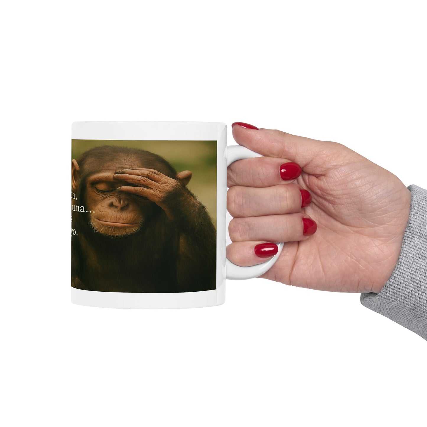 "Taza de los que ya entendieron"- 11oz Taza Del Mono Pensativo